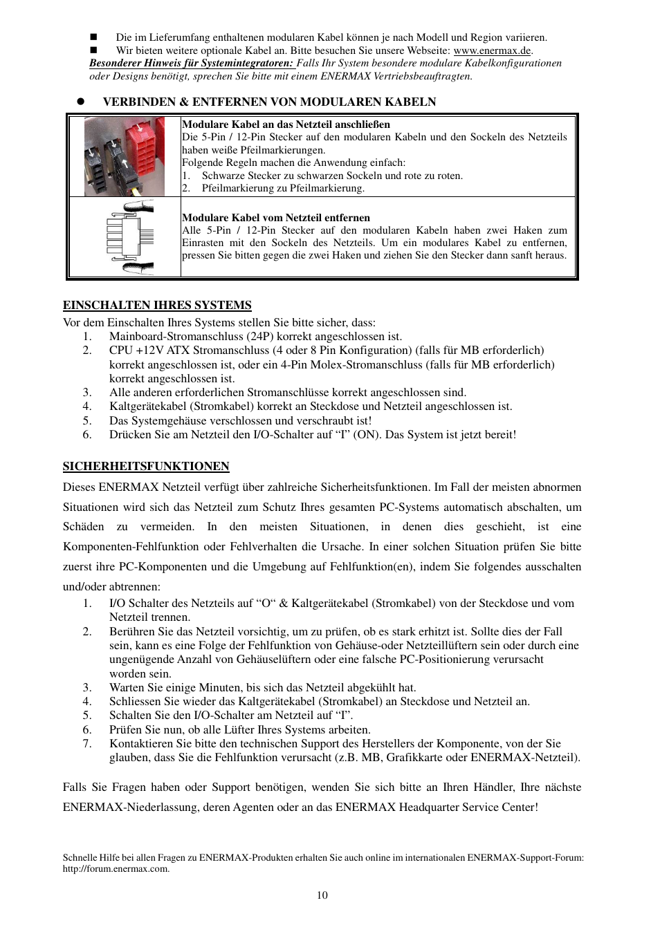 Enermax Platimax EPM1000EWT User Manual | Page 12 / 56