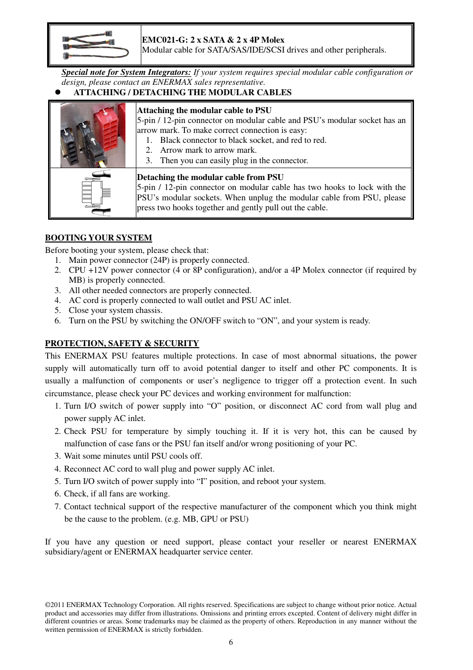 Enermax Platimax EPM1000EWT User Manual | Page 8 / 56