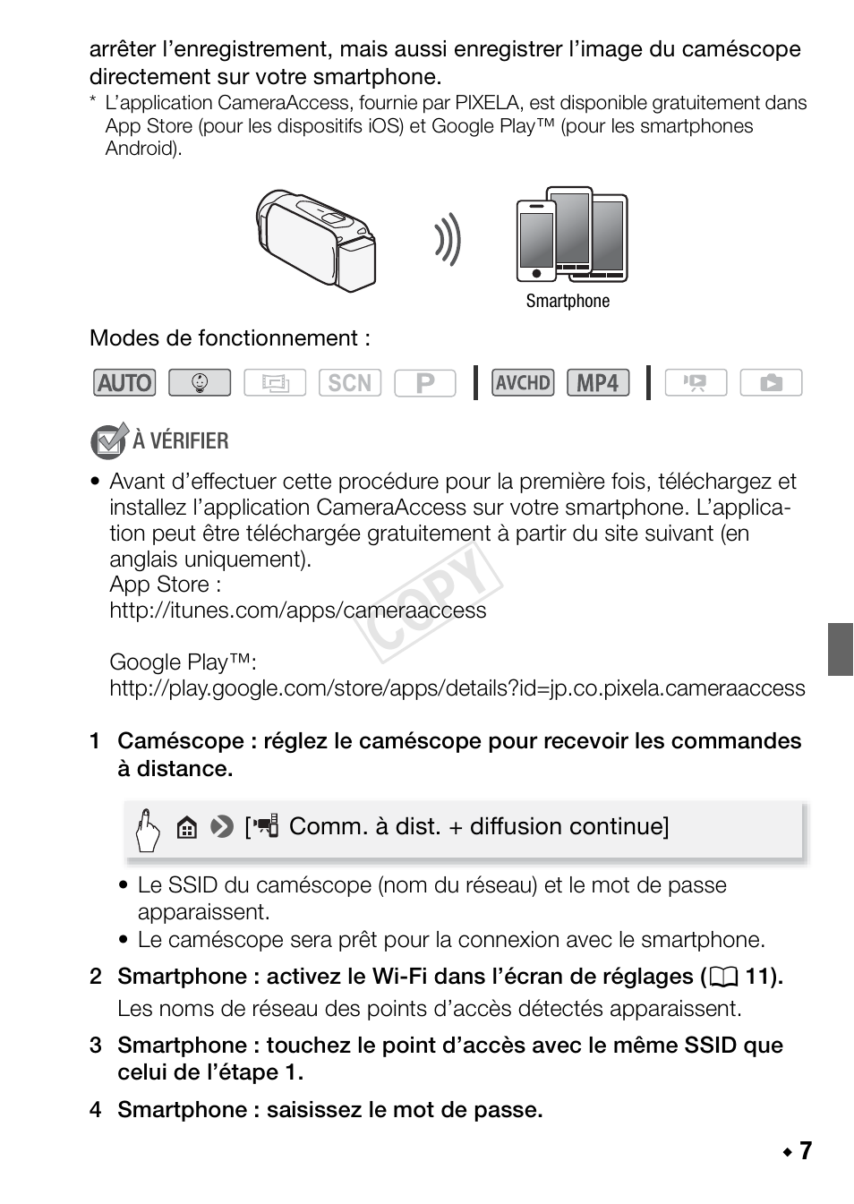 Cop y | Canon LEGRIA HF R48 User Manual | Page 39 / 116