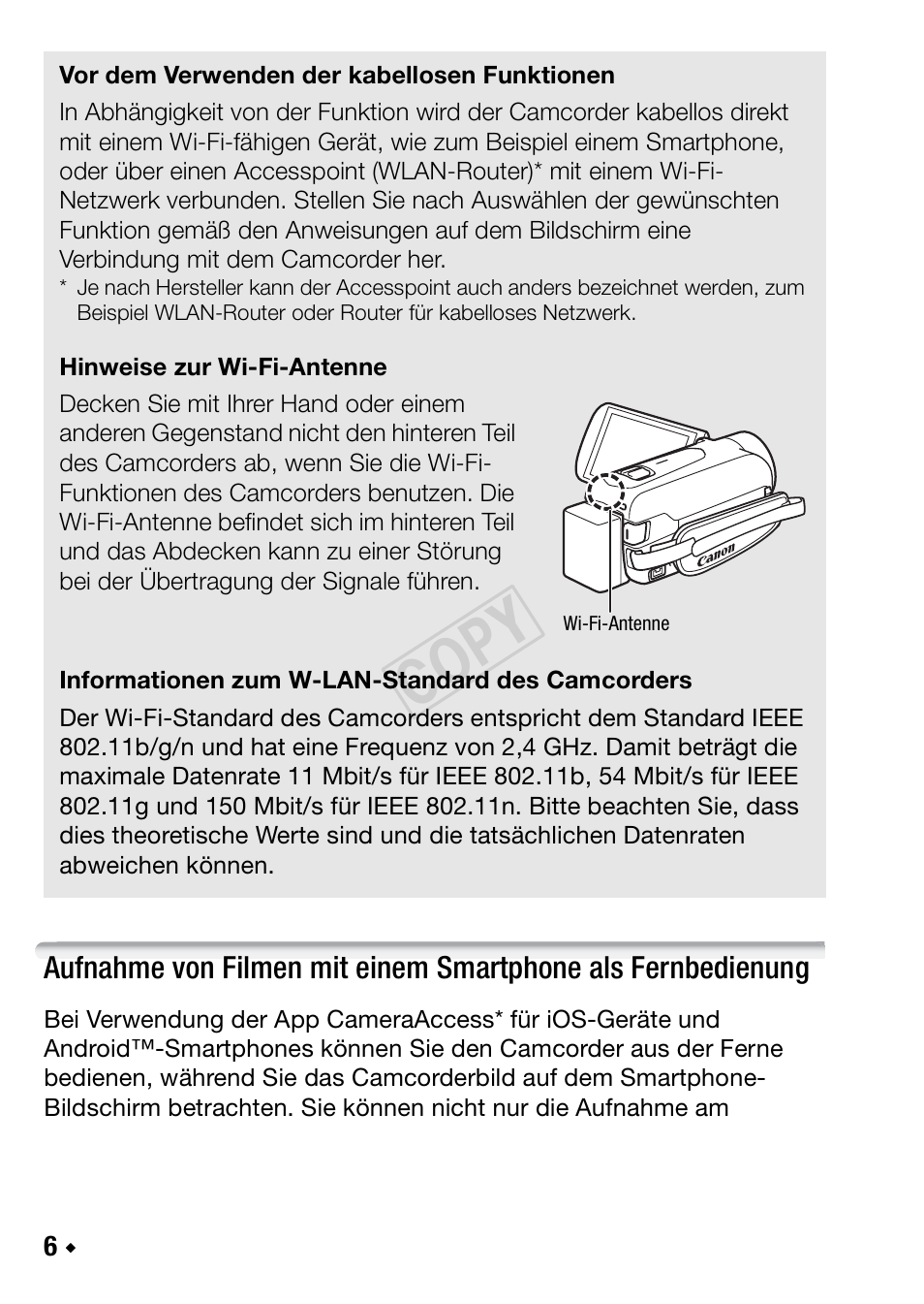Cop y | Canon LEGRIA HF R48 User Manual | Page 52 / 116