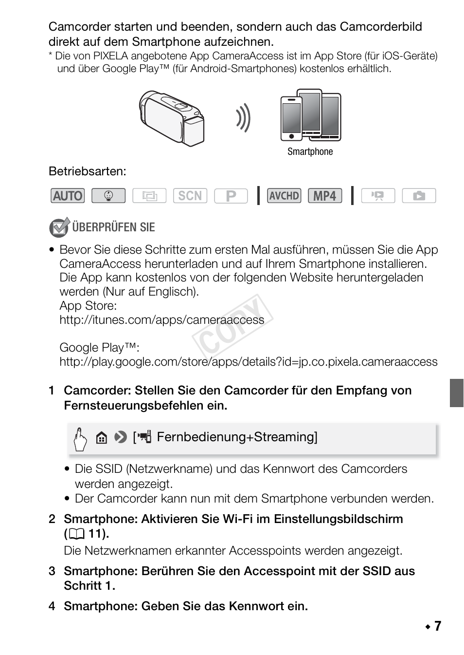 Cop y | Canon LEGRIA HF R48 User Manual | Page 53 / 116