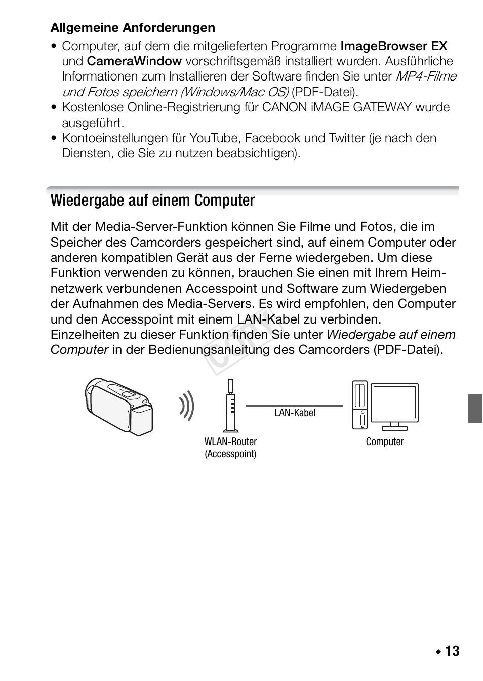 Wiedergabe auf einem computer, Cop y | Canon LEGRIA HF R48 User Manual | Page 59 / 116