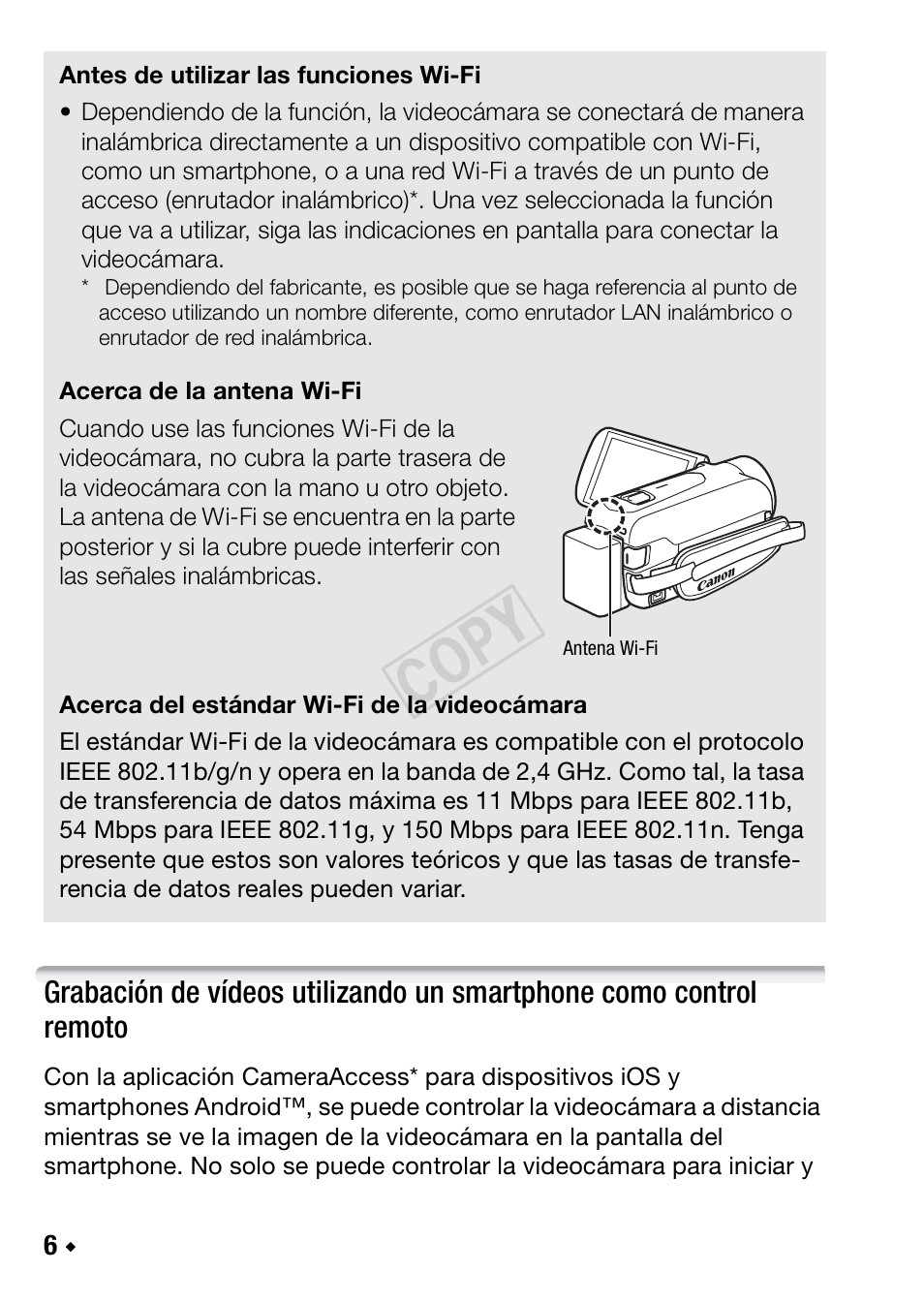 Cop y | Canon LEGRIA HF R48 User Manual | Page 80 / 116
