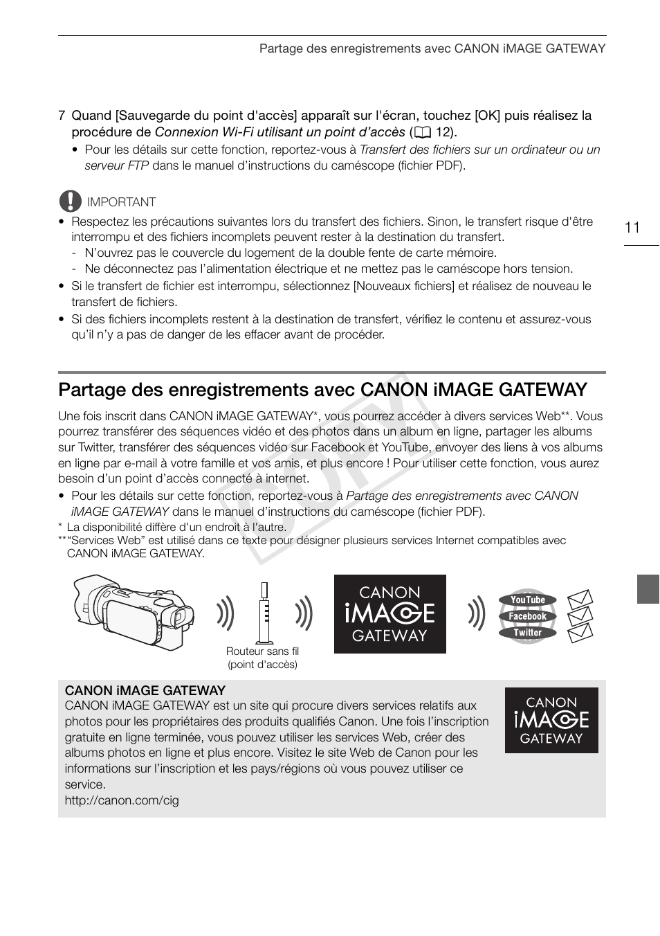 Cop y | Canon LEGRIA HF G30 User Manual | Page 23 / 89