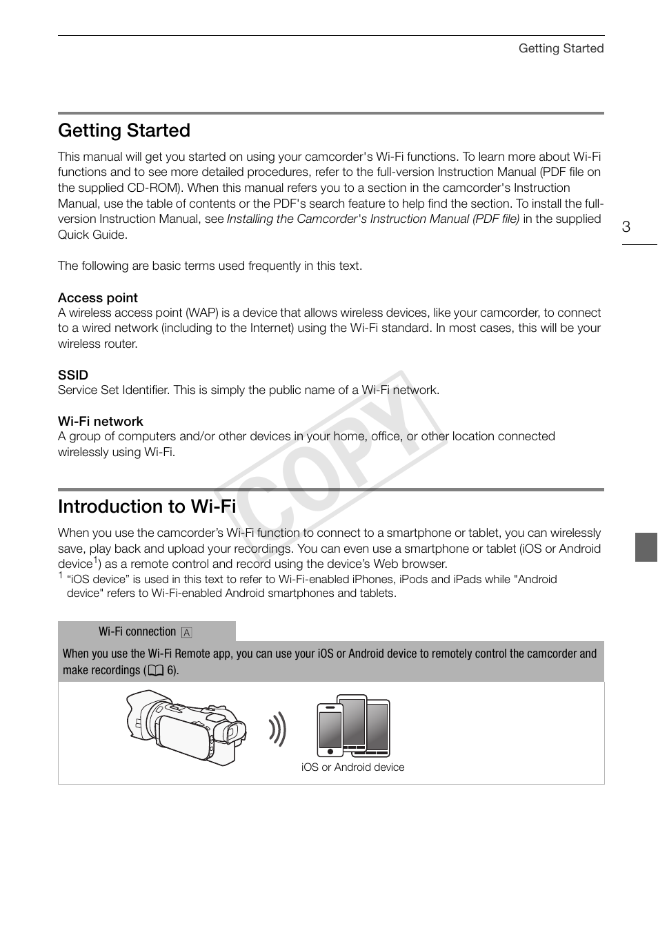 Cop y | Canon LEGRIA HF G30 User Manual | Page 3 / 89