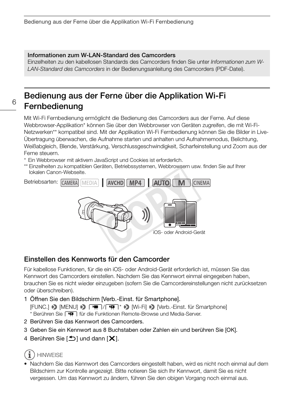 Cop y | Canon LEGRIA HF G30 User Manual | Page 30 / 89