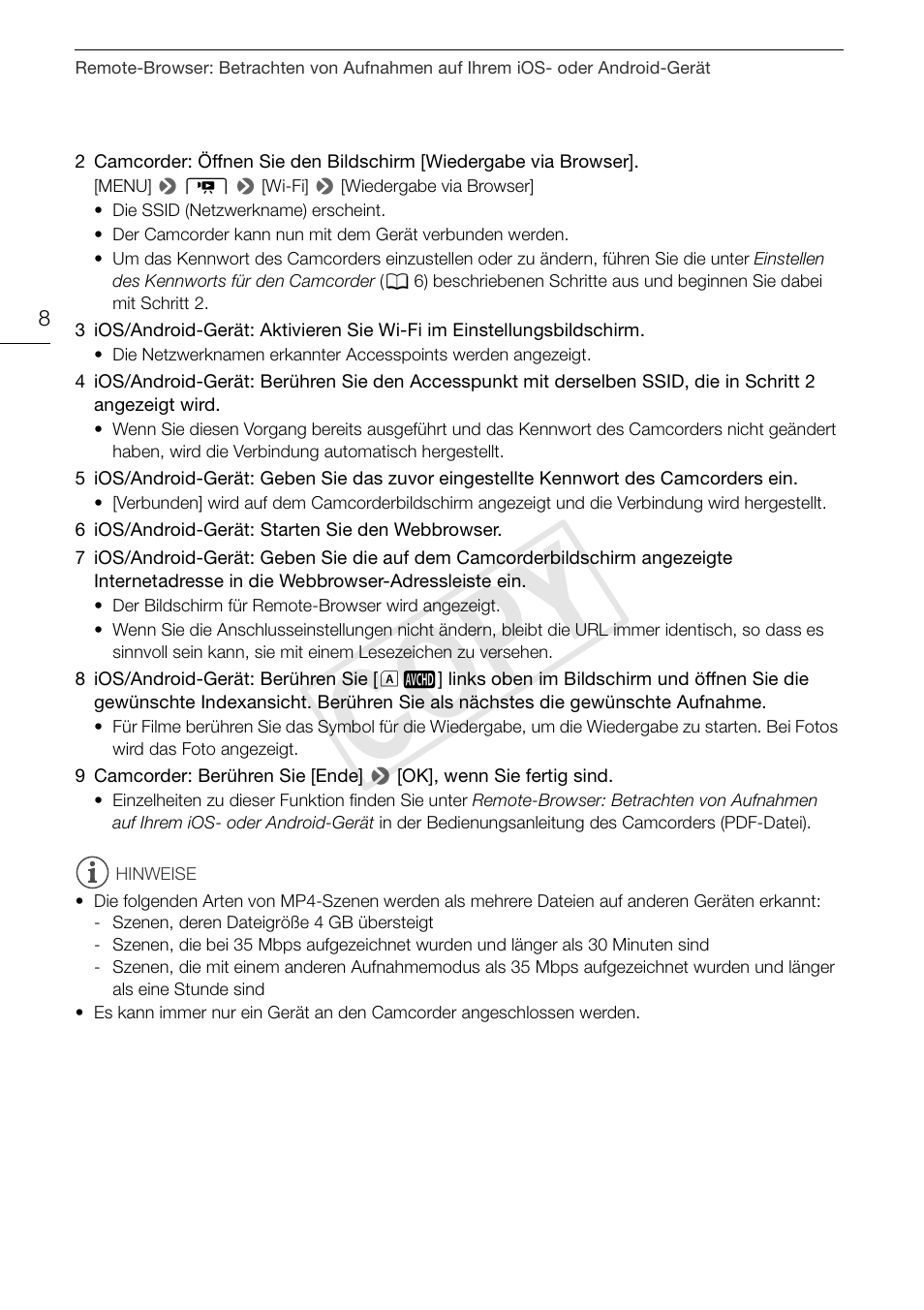 Cop y | Canon LEGRIA HF G30 User Manual | Page 32 / 89
