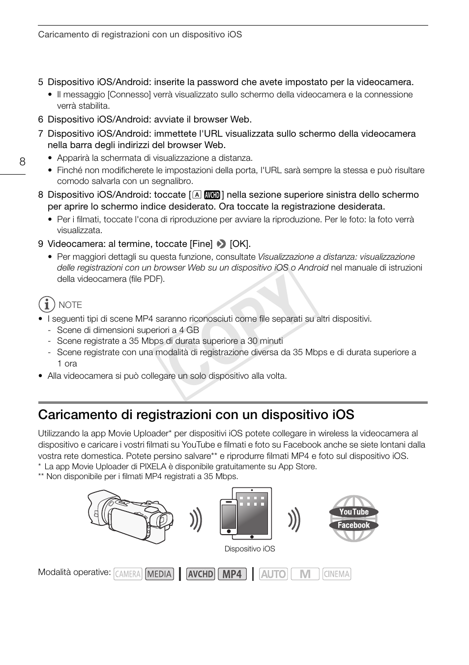Cop y | Canon LEGRIA HF G30 User Manual | Page 46 / 89