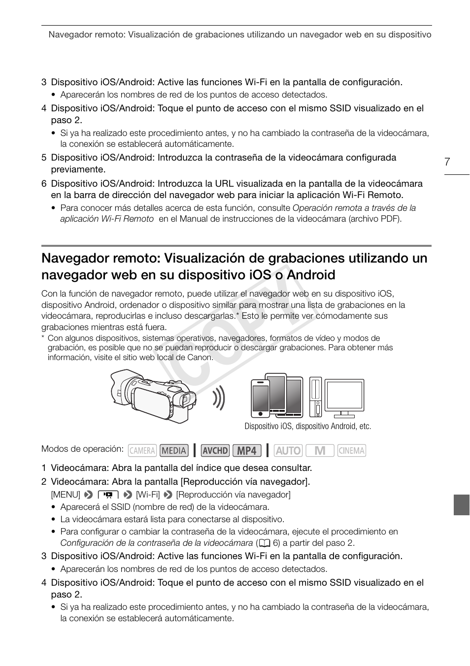 Cop y | Canon LEGRIA HF G30 User Manual | Page 57 / 89