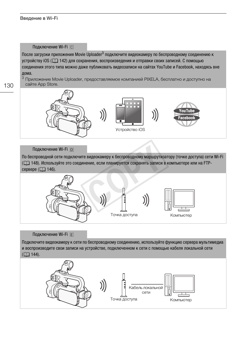 Cop y | Canon XA25 User Manual | Page 130 / 199