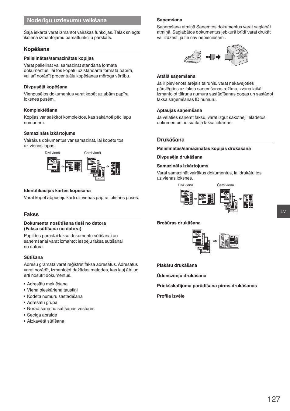 Noderīgu uzdevumu veikšana | Canon i-SENSYS FAX-L410 User Manual | Page 127 / 236