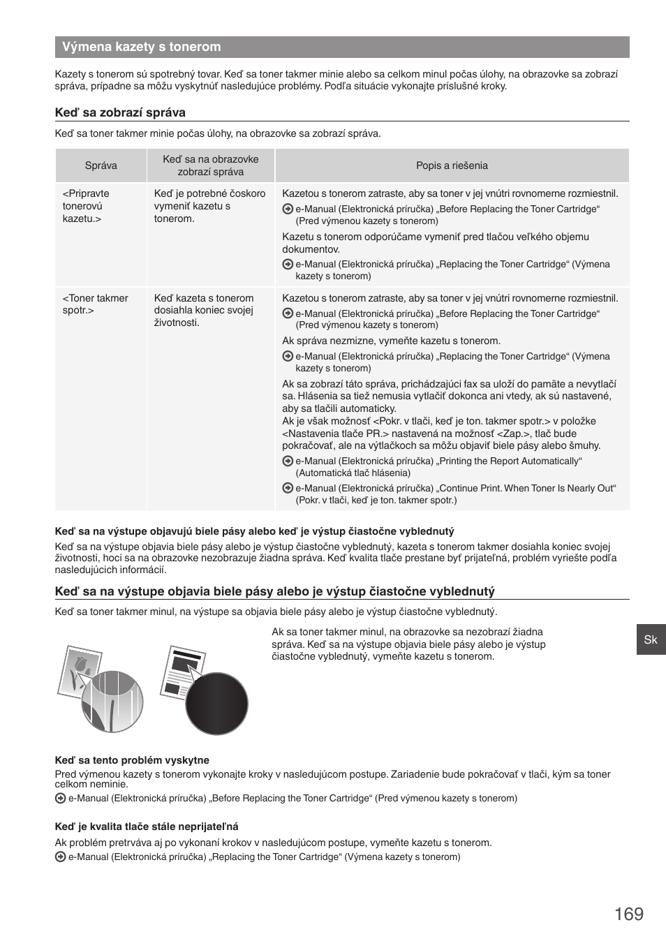 Výmena kazety s tonerom | Canon i-SENSYS FAX-L410 User Manual | Page 169 / 236