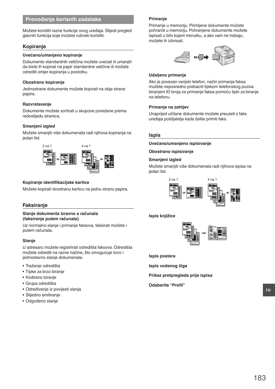 Provođenje korisnih zadataka | Canon i-SENSYS FAX-L410 User Manual | Page 183 / 236