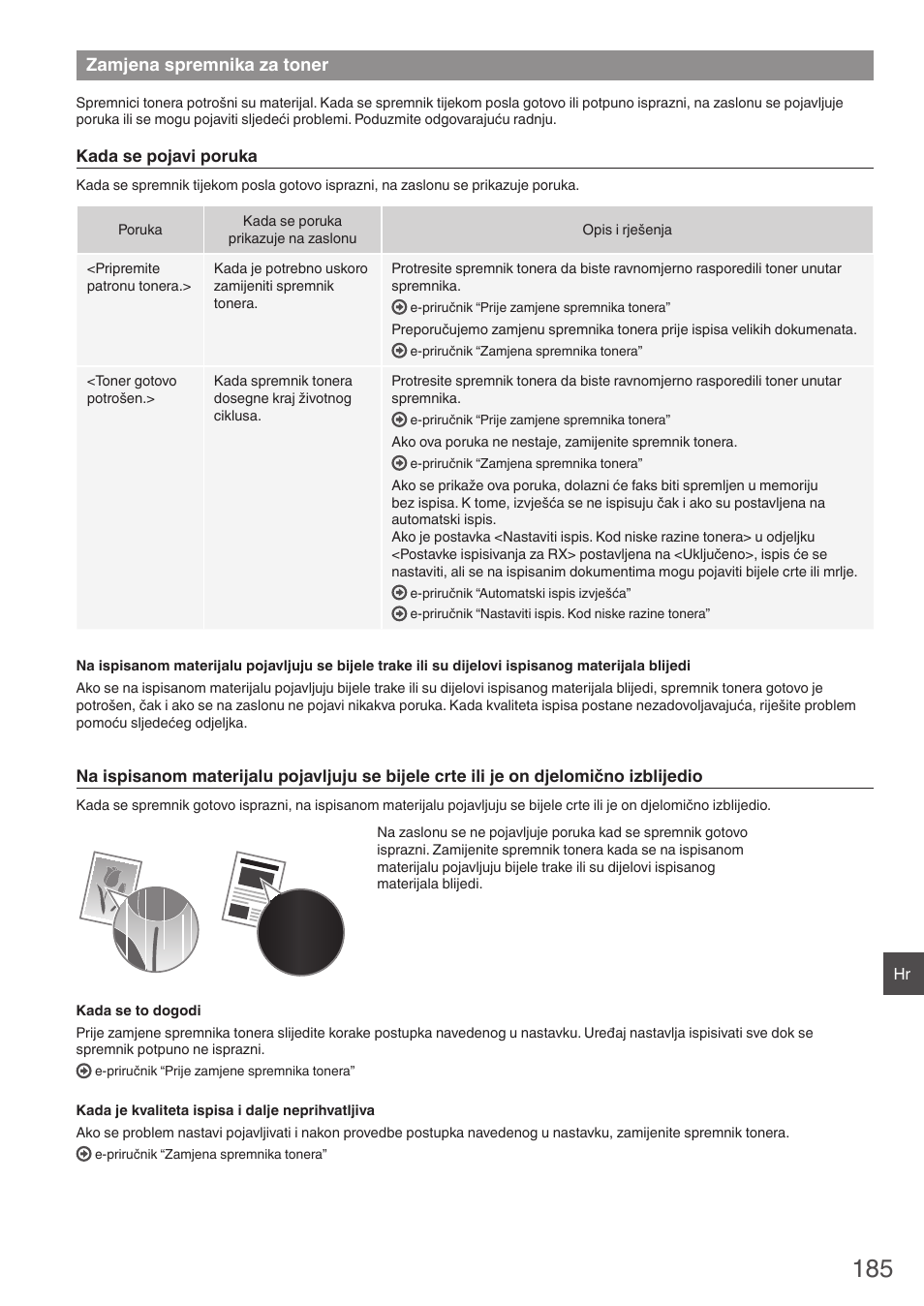 Zamjena spremnika za toner | Canon i-SENSYS FAX-L410 User Manual | Page 185 / 236