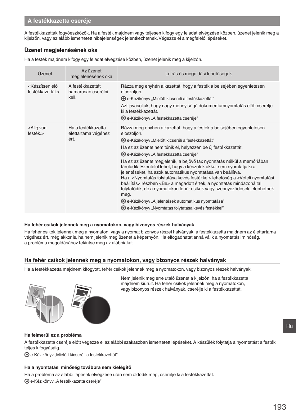 A festékkazetta cseréje | Canon i-SENSYS FAX-L410 User Manual | Page 193 / 236