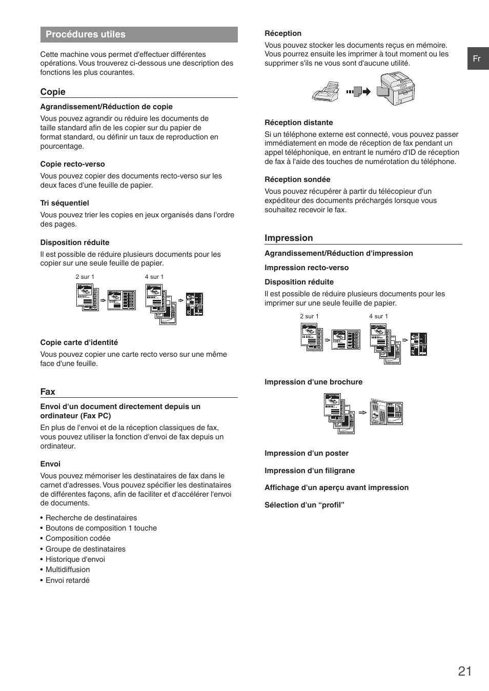 Procédures utiles | Canon i-SENSYS FAX-L410 User Manual | Page 21 / 236