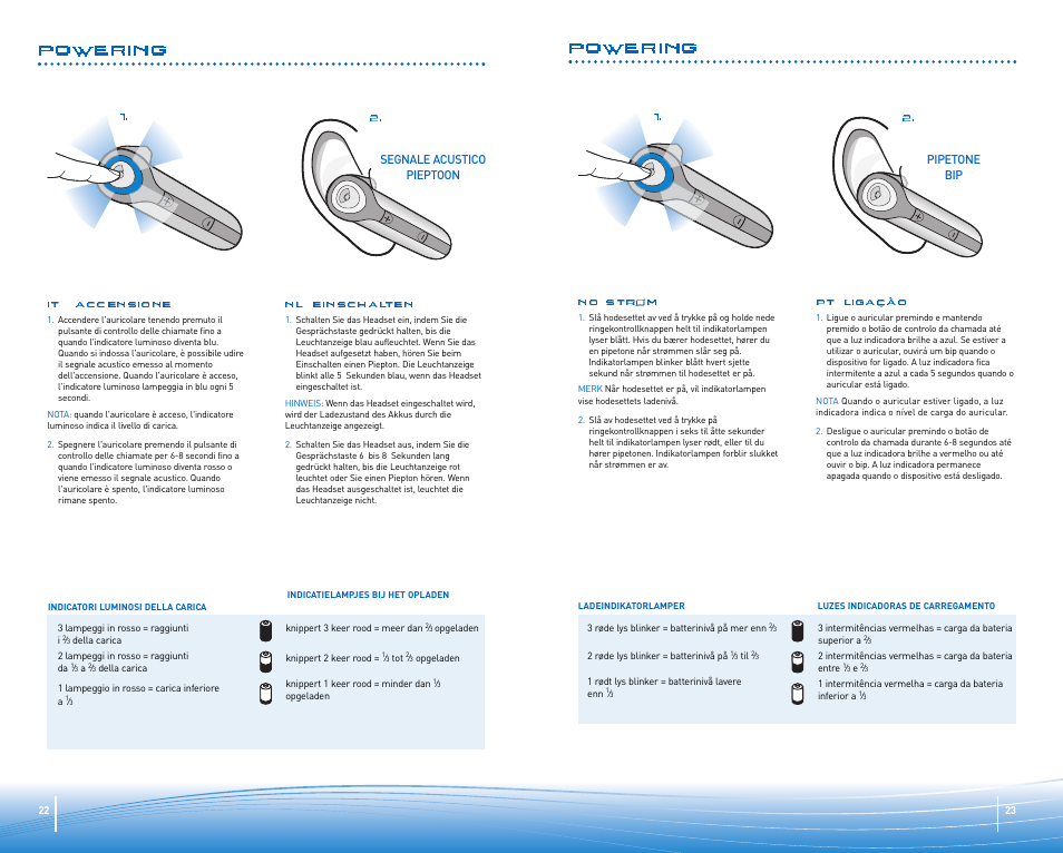 Powering | Plantronics Discovery 645 User Manual | Page 12 / 32