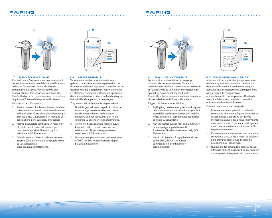 Pairing | Plantronics Discovery 645 User Manual | Page 15 / 32