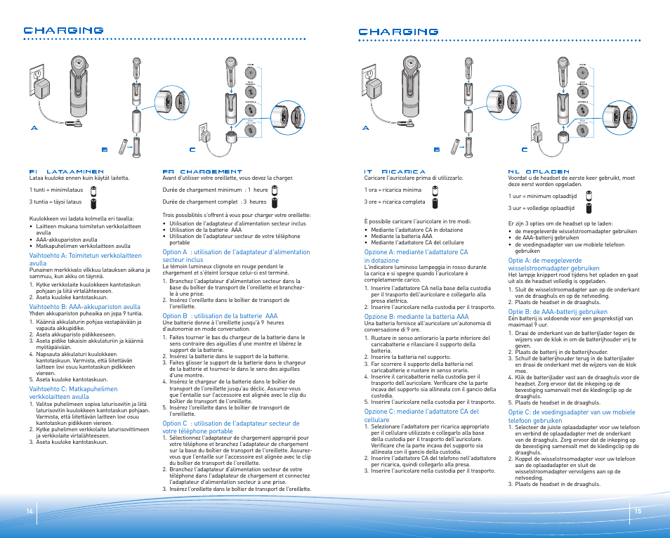 Charging | Plantronics Discovery 645 User Manual | Page 8 / 32