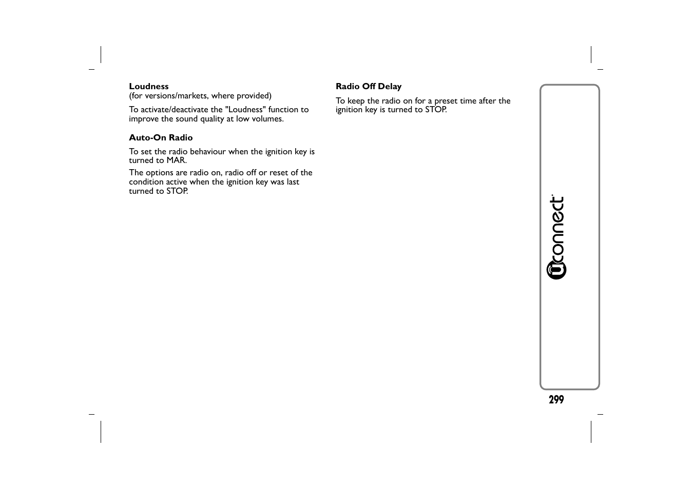 FIAT 500L User Manual | Page 303 / 348
