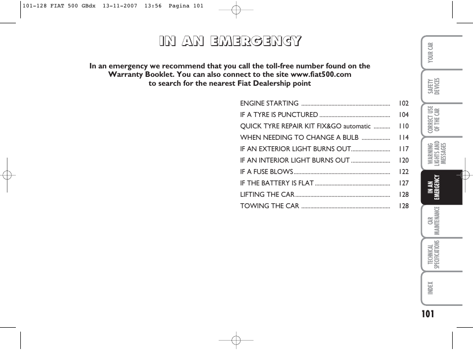 FIAT 500 User Manual | Page 102 / 178