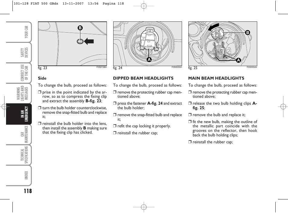 FIAT 500 User Manual | Page 119 / 178