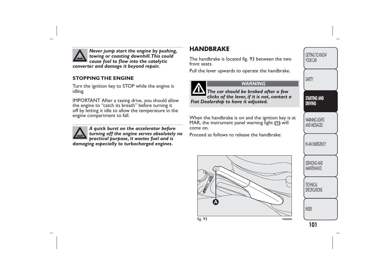 FIAT 500 User Manual | Page 102 / 218