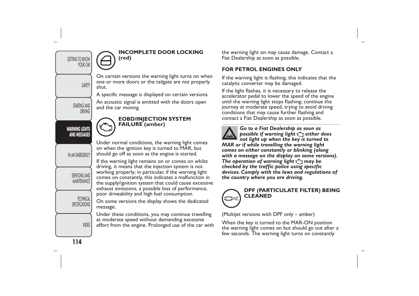 FIAT 500 User Manual | Page 115 / 218