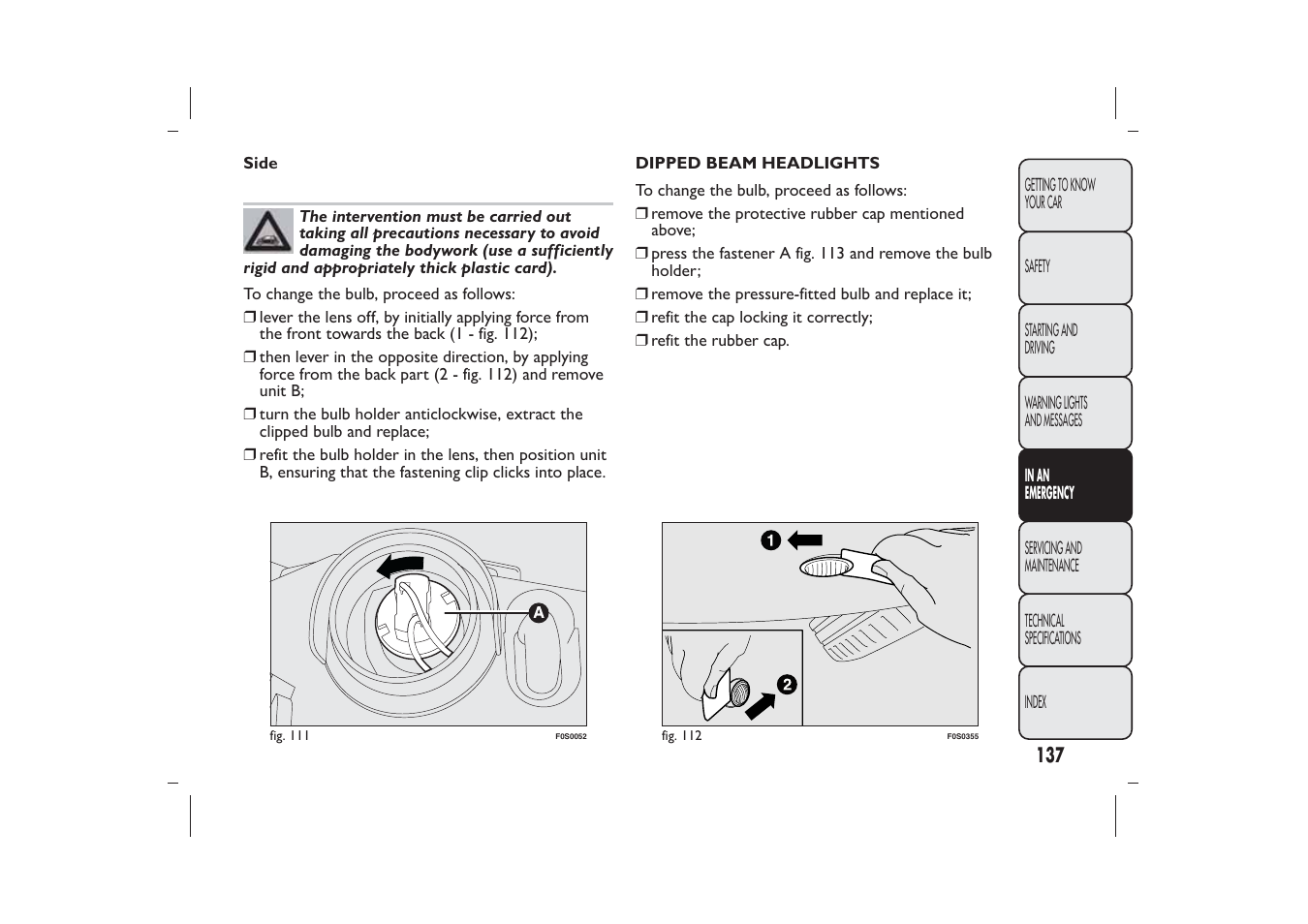 FIAT 500 User Manual | Page 138 / 218
