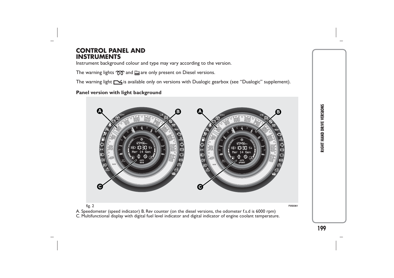FIAT 500 User Manual | Page 200 / 218