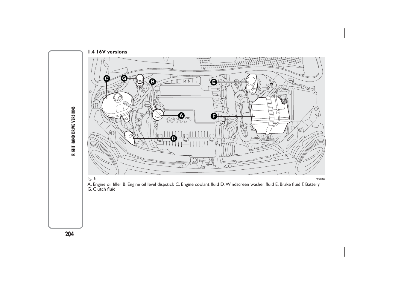 FIAT 500 User Manual | Page 205 / 218
