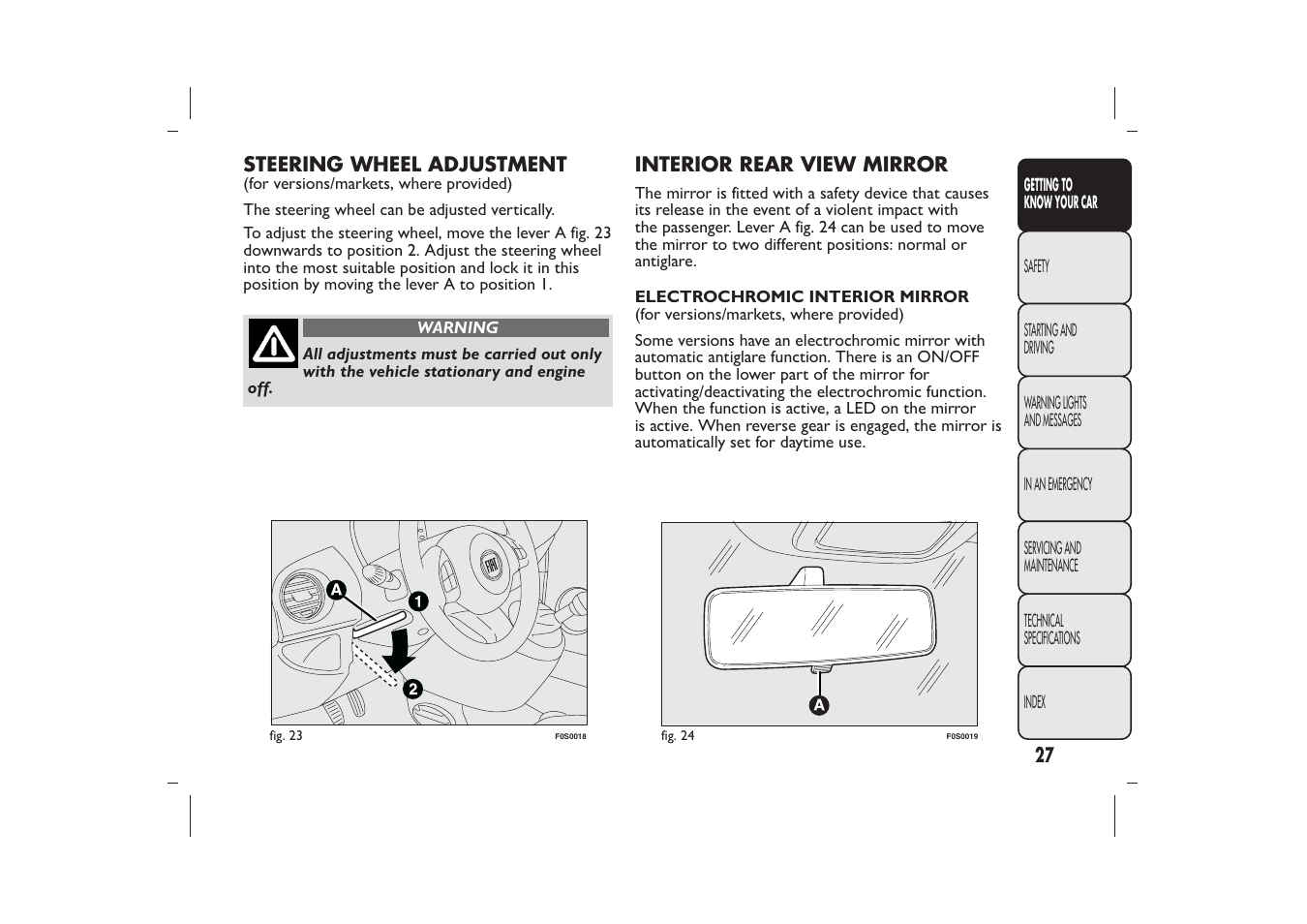 FIAT 500 User Manual | Page 28 / 218