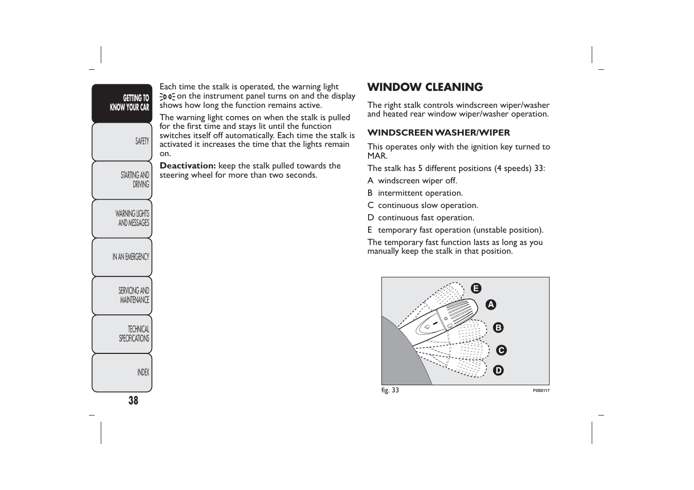 FIAT 500 User Manual | Page 39 / 218