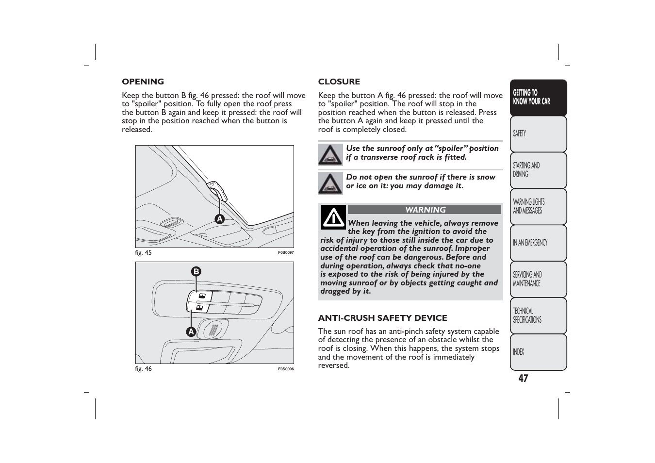 FIAT 500 User Manual | Page 48 / 218