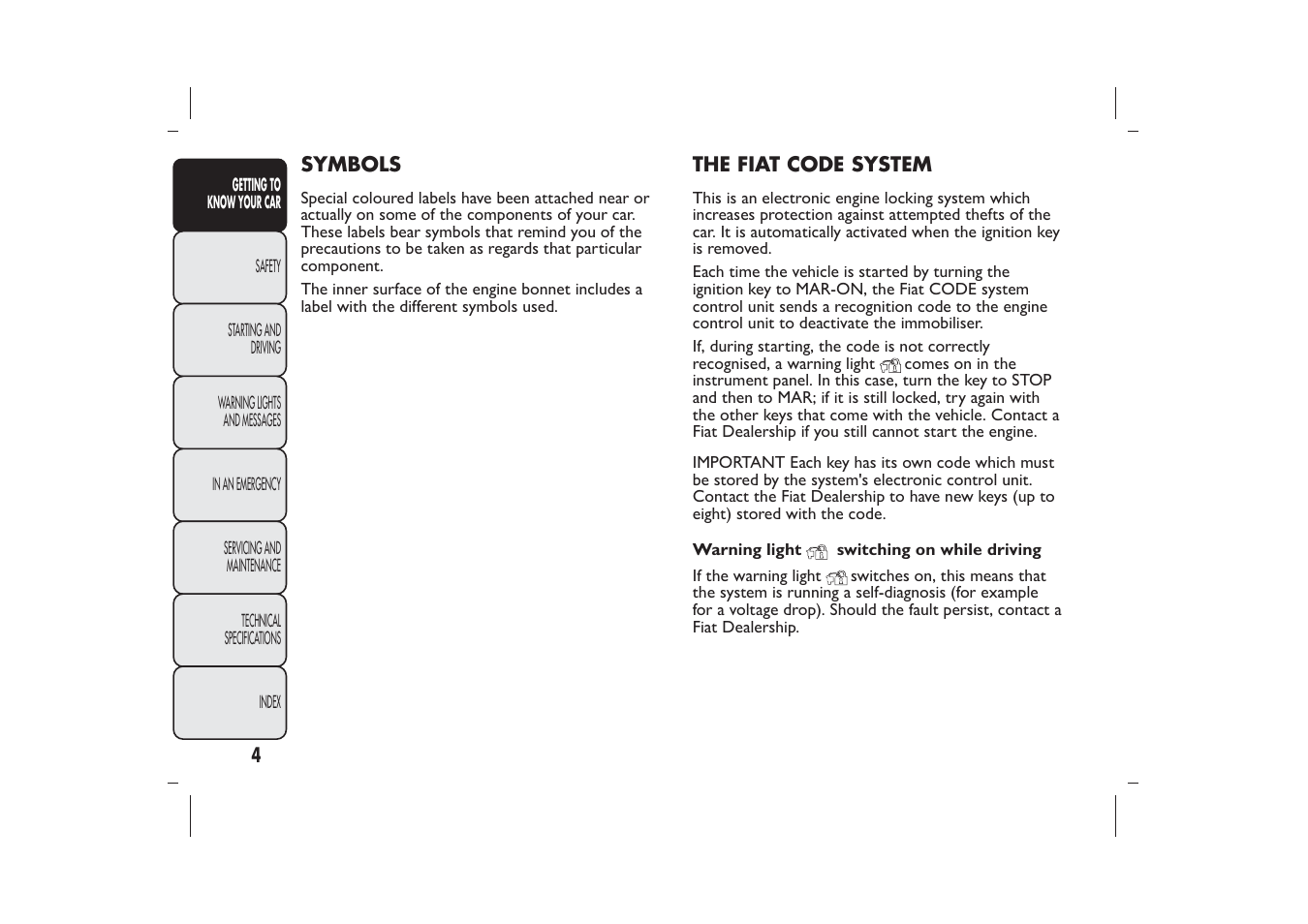 FIAT 500 User Manual | Page 5 / 218