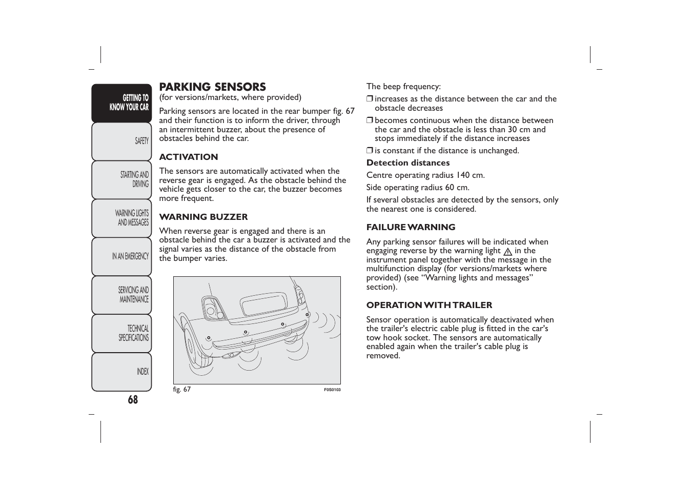 FIAT 500 User Manual | Page 69 / 218