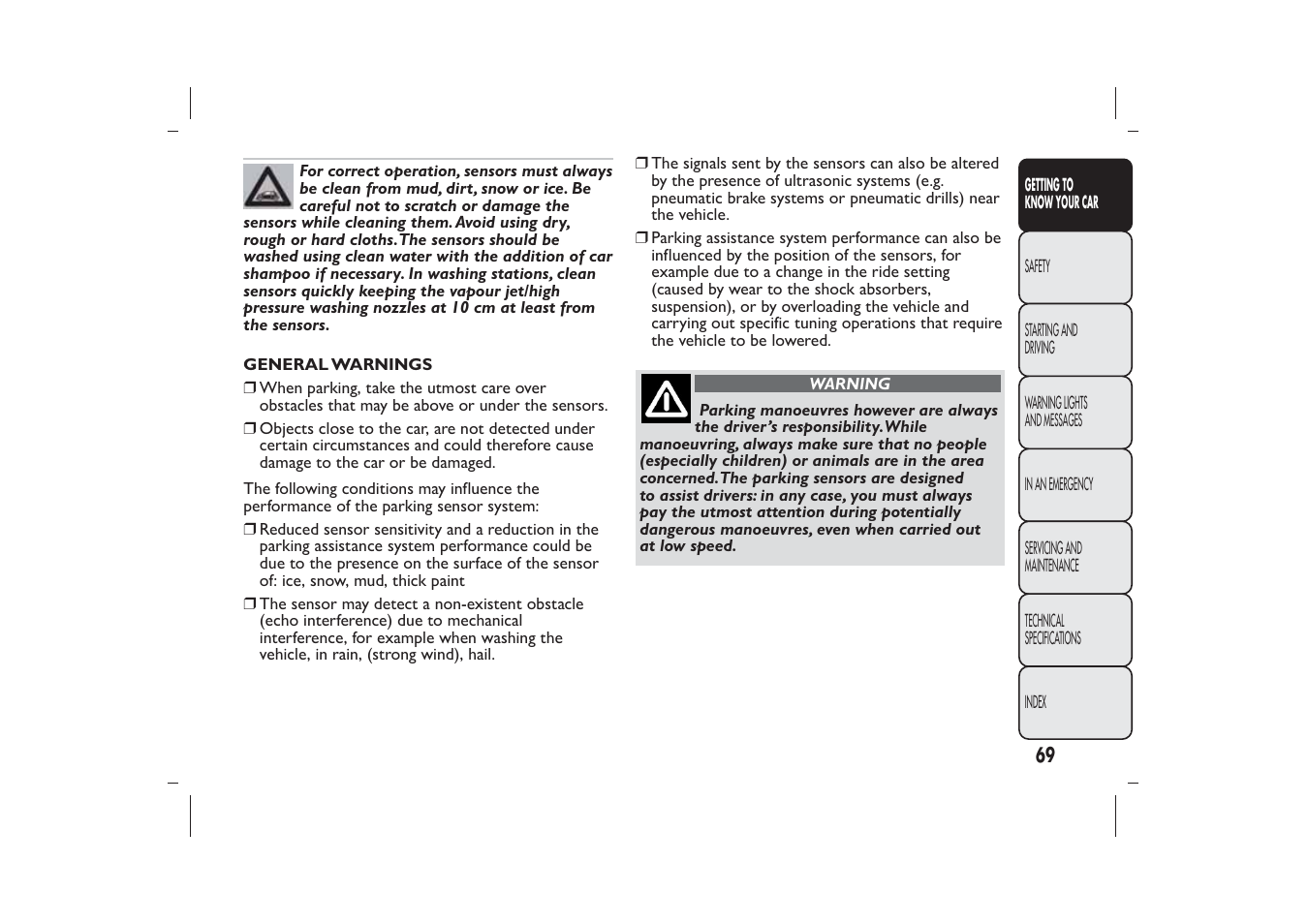 FIAT 500 User Manual | Page 70 / 218