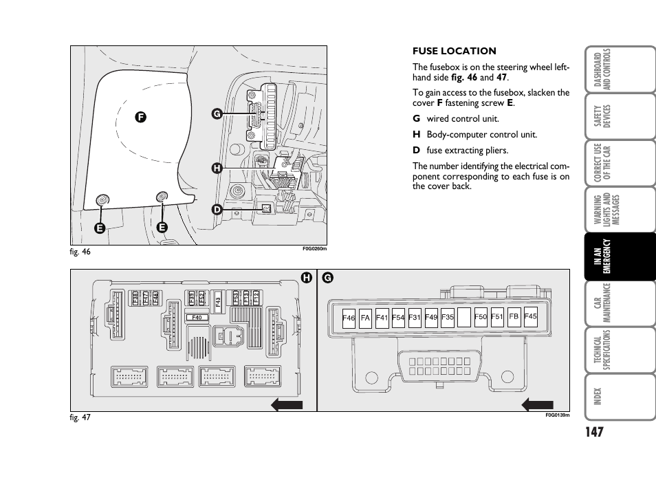 FIAT Panda Classic User Manual | Page 149 / 207