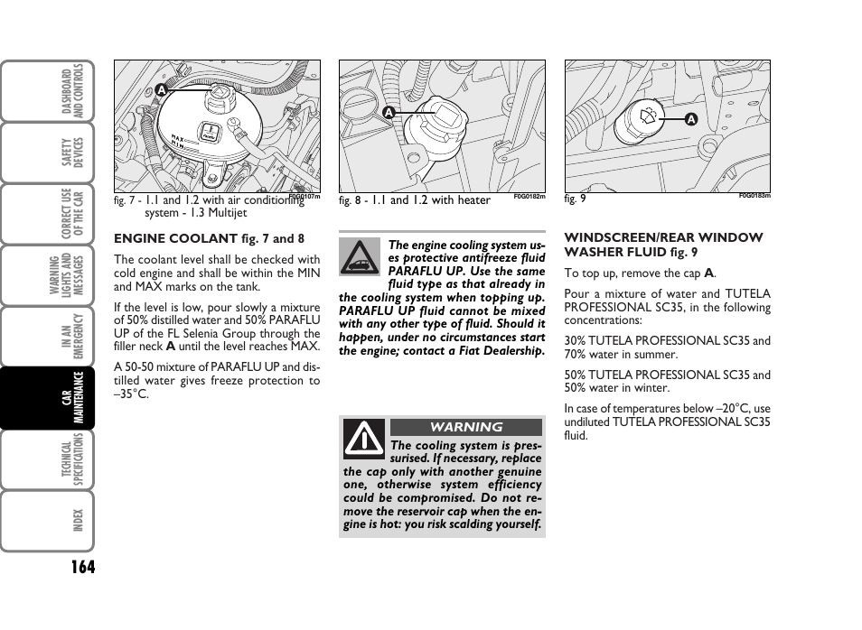 FIAT Panda Classic User Manual | Page 166 / 207