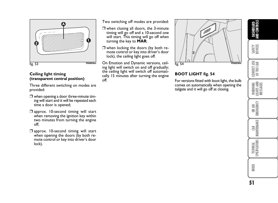 FIAT Panda Classic User Manual | Page 53 / 207