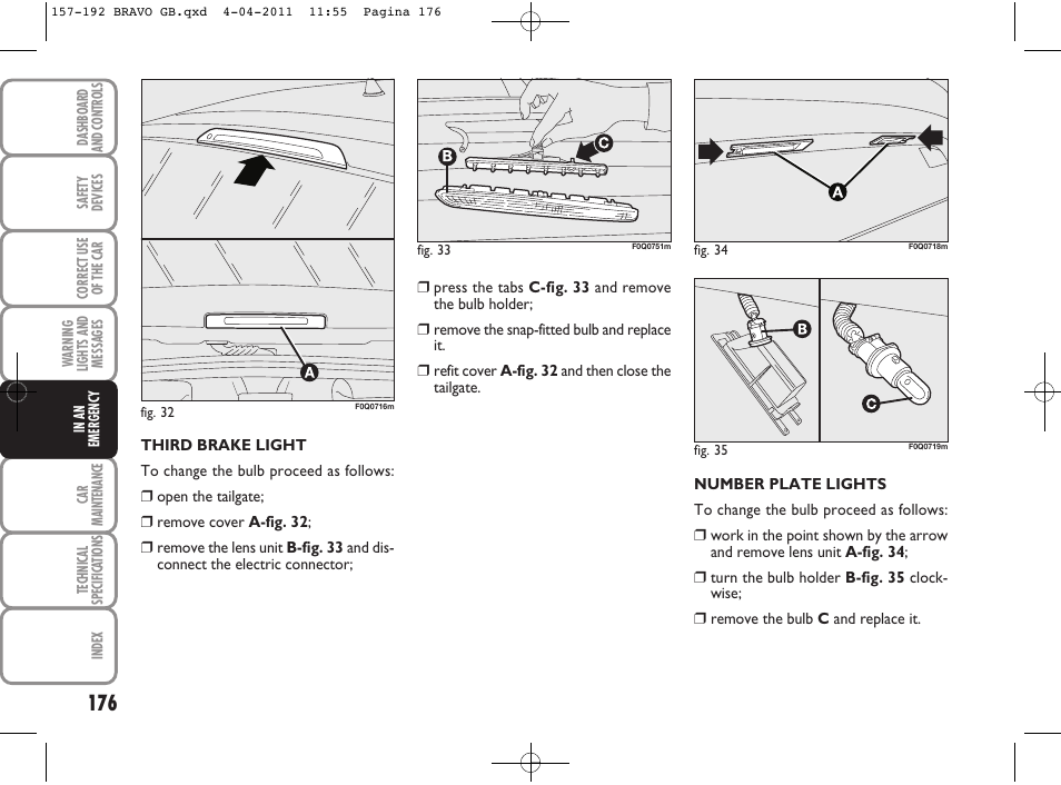 FIAT Bravo User Manual | Page 178 / 263