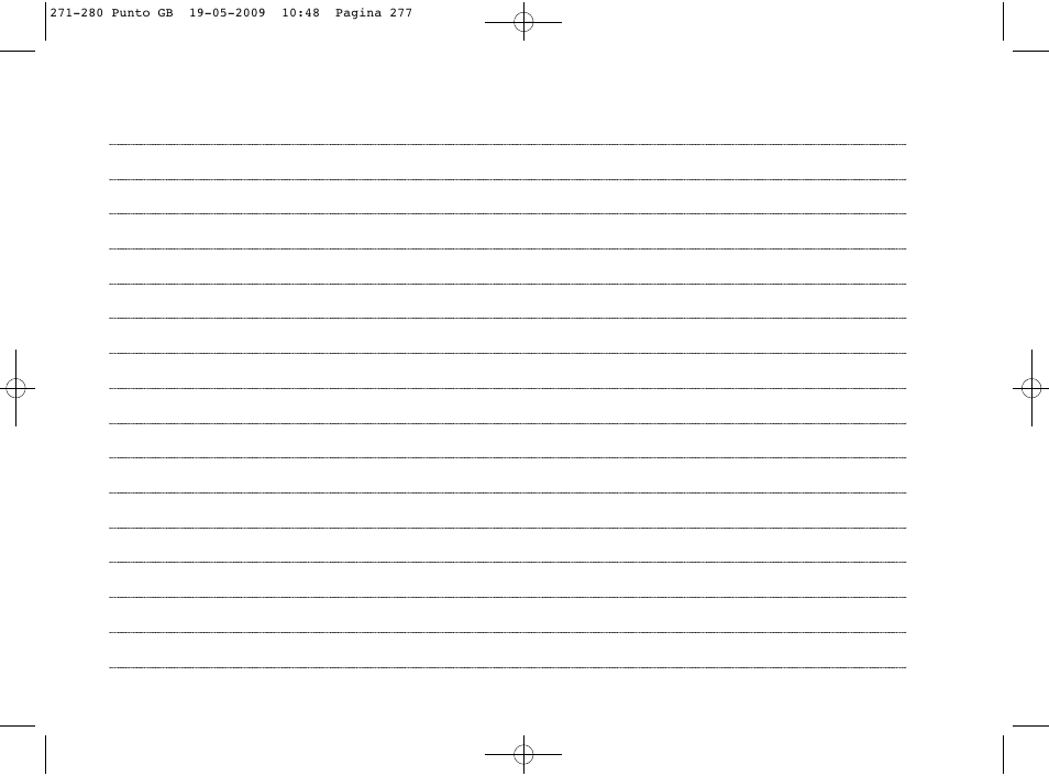 FIAT Punto User Manual | Page 278 / 282