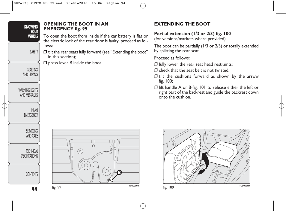FIAT Punto Evo User Manual | Page 95 / 270