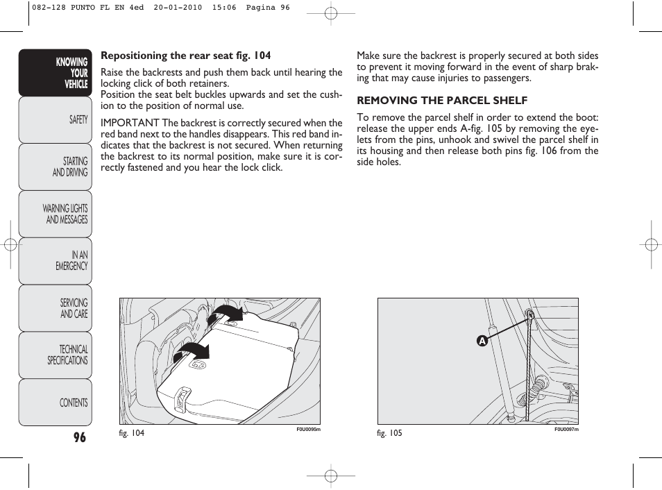 FIAT Punto Evo User Manual | Page 97 / 270
