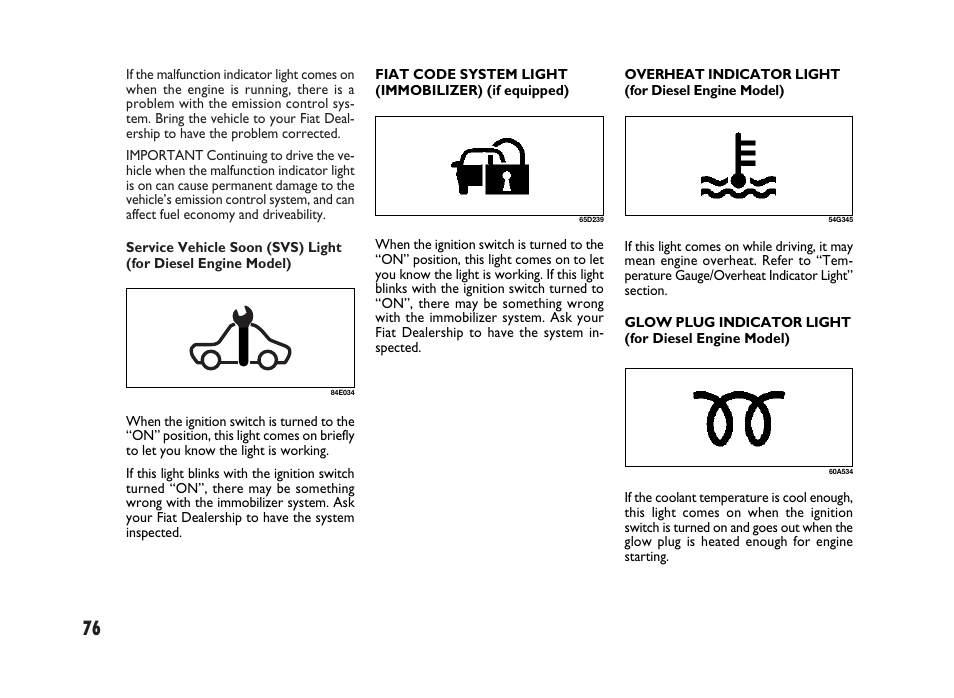 FIAT Sedici User Manual | Page 77 / 266