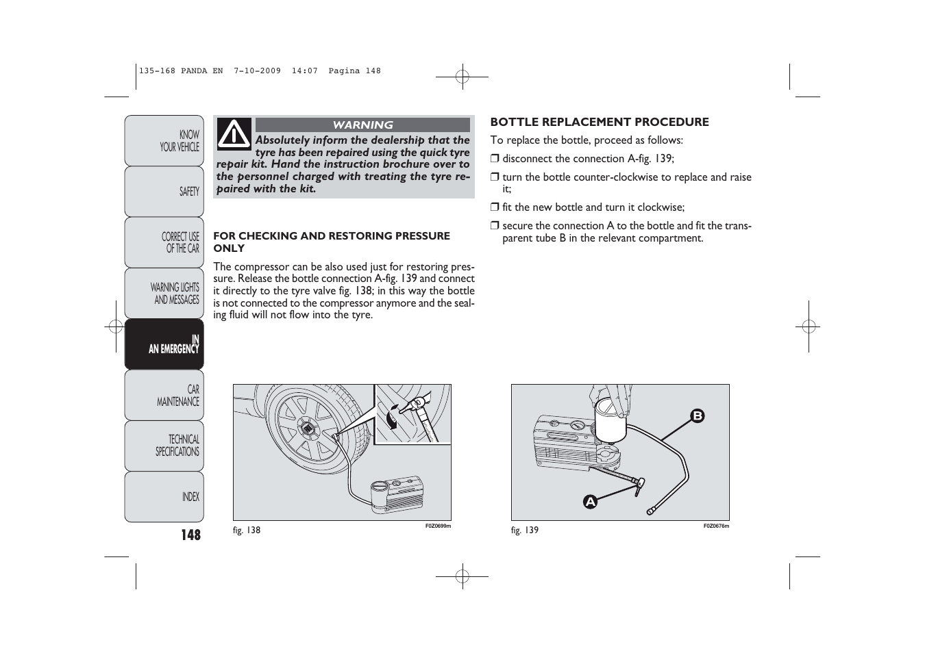 FIAT Panda Classic User Manual | Page 149 / 226