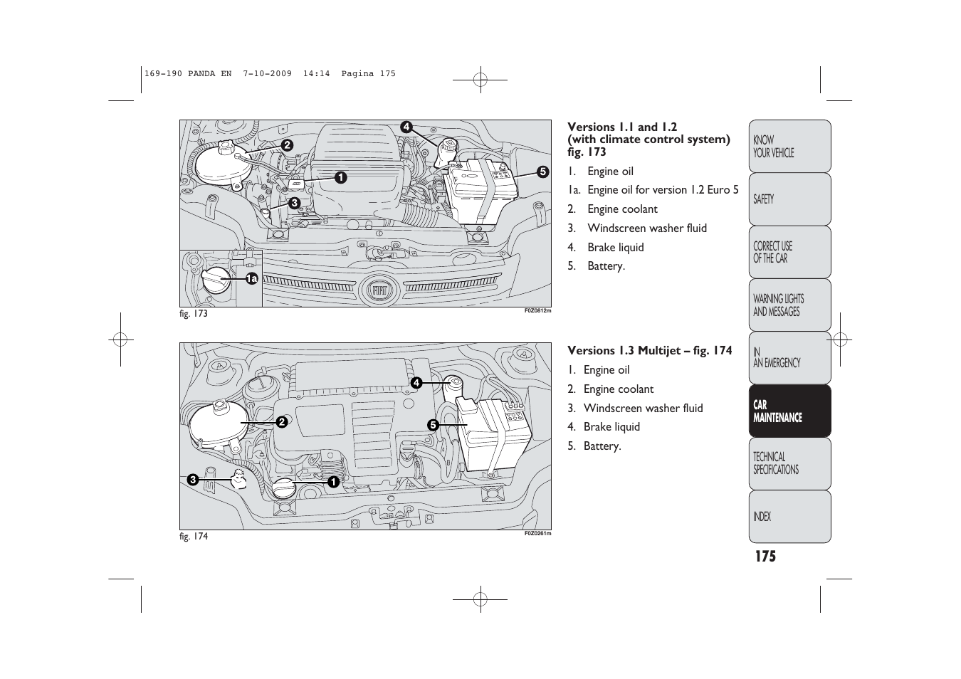 FIAT Panda Classic User Manual | Page 176 / 226