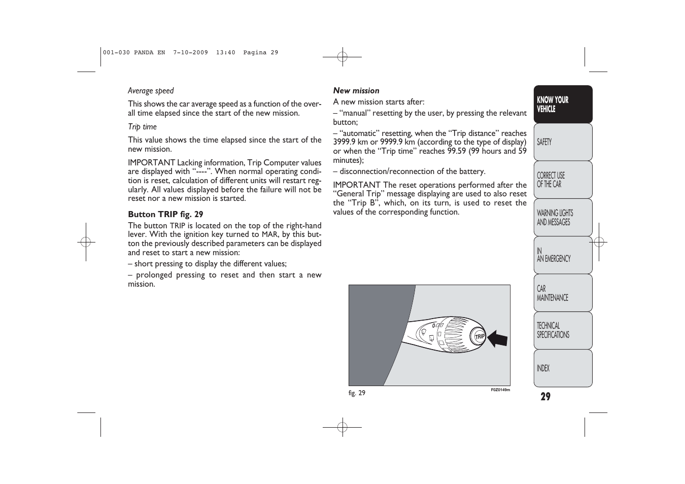 FIAT Panda Classic User Manual | Page 30 / 226