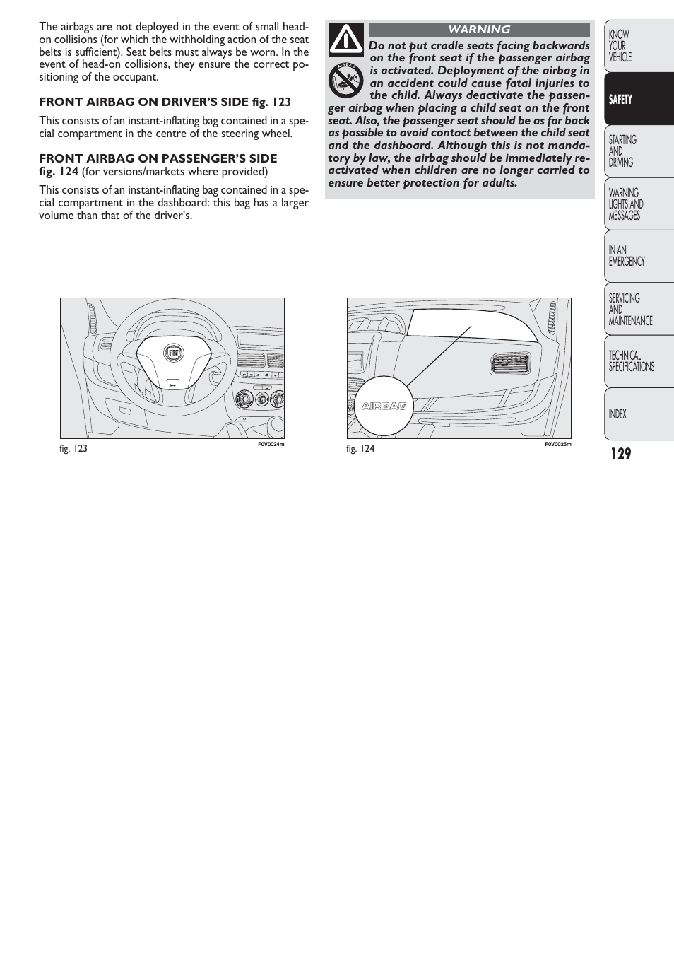 FIAT Nuovo Doblo' Panorama User Manual | Page 130 / 274