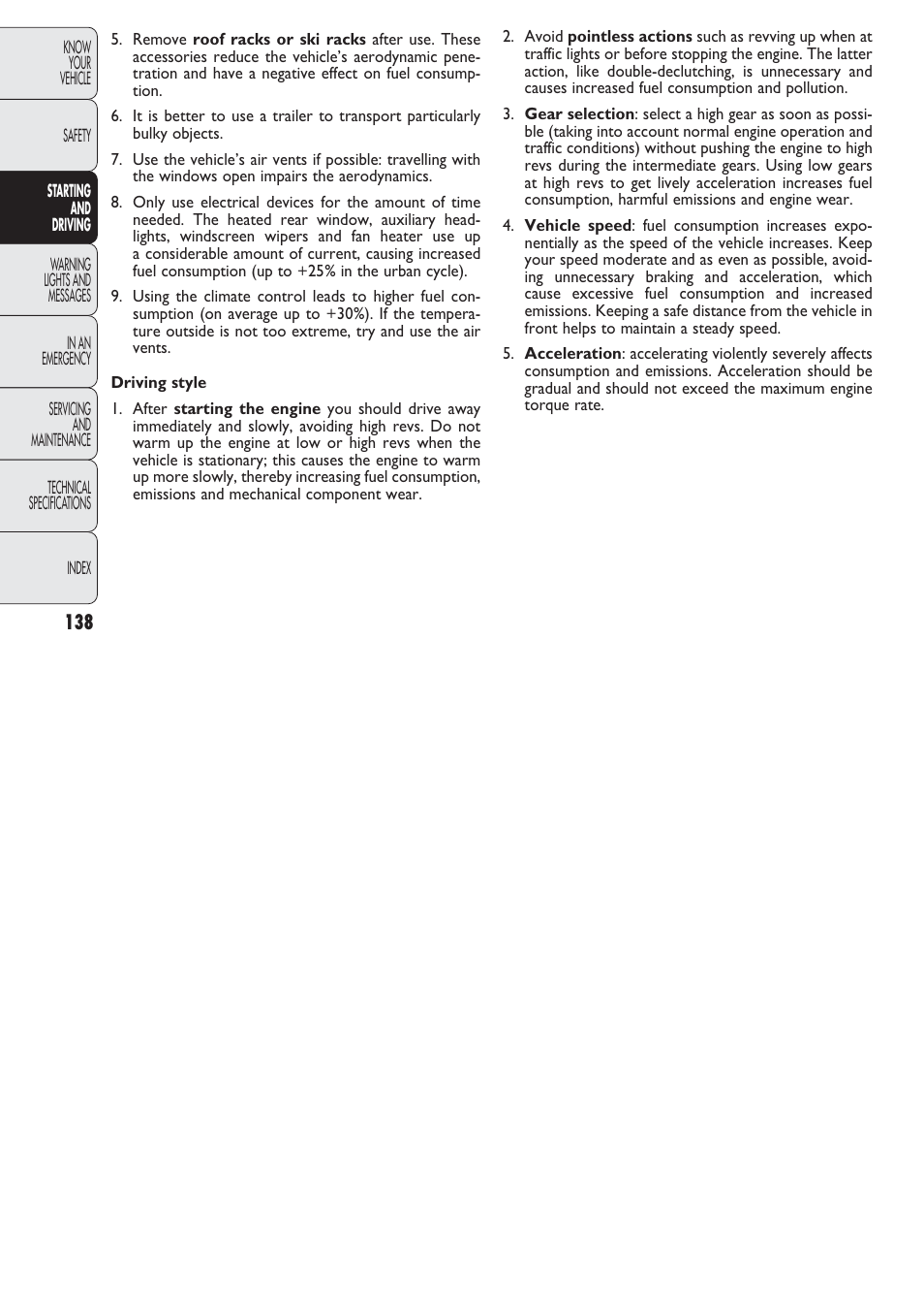 FIAT Nuovo Doblo' Panorama User Manual | Page 139 / 274